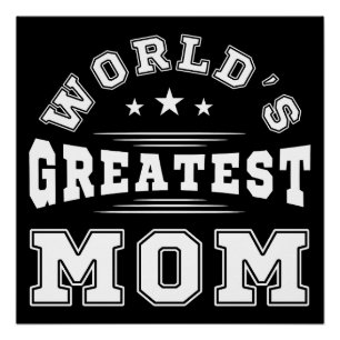 Póster Regalo del Día de la Madre Tipografía La Mejor Mam