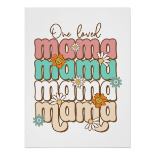 Póster Regalo del Día de la Madre Una mamá querida