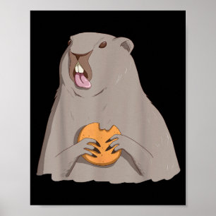 Póster Regalo del Día de la Marmota Camiseta divertida de