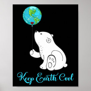 Póster Regalo del Día de la Tierra de las Camisas de Oso