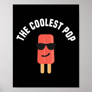 Póster Regalo del Día del Padre de la mejor camiseta pop