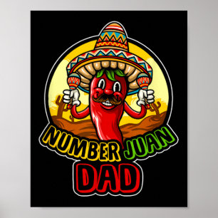Póster Regalo del Día del Padre Español Mexicano Para Cua
