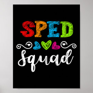 Póster Regalo Del Equipo Escolar Para El Profesor De Educ