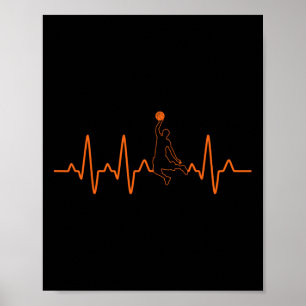 Póster Regalo del jugador de fútbol de baloncesto para ho