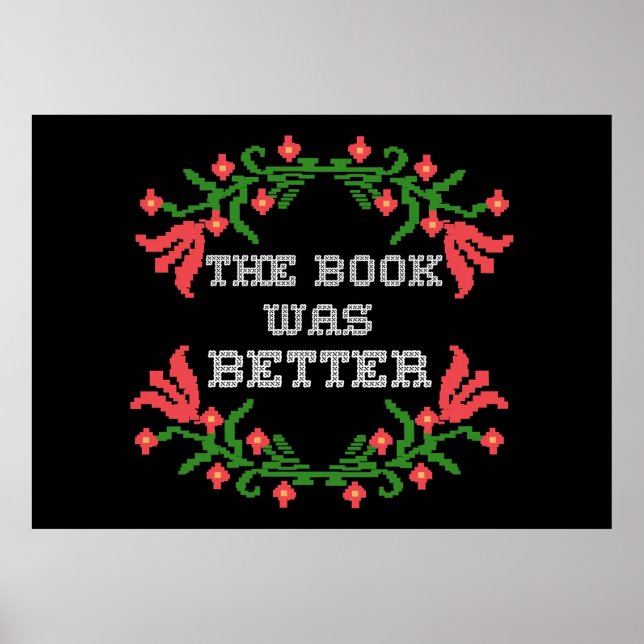 Póster Regalo del lector El libro fue mejor (Frente)