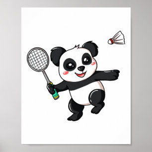 Póster Regalo Del Reproductor De Badminton Para El Lover