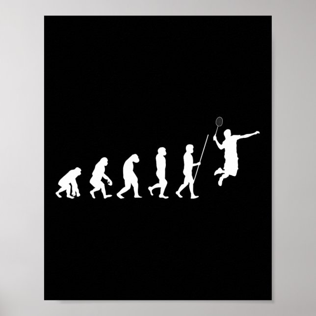 Póster Regalo del reproductor de Badminton Shuttle Evolut (Frente)
