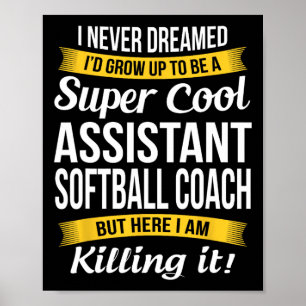 Póster Regalo Divertido de Agradecimiento para Entrenador