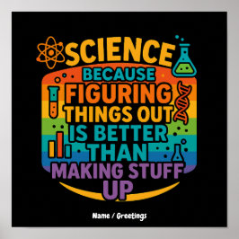 Póster Regalo divertido de ciencia porque entender las co