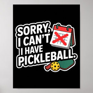 Póster Regalo divertido de deporte de pickleball para abu