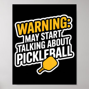 Póster Regalo divertido de deporte pickleball abuelo reti