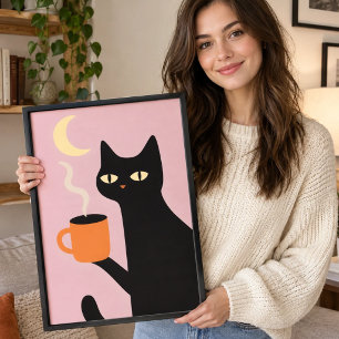 Póster Regalo divertido de gato para amantes de gatos