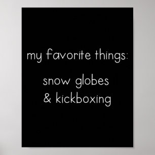 Póster Regalo divertido de globo de nieve para amantes de