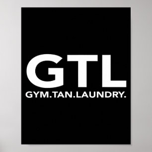 Póster Regalo divertido de Gtl - Nueva Jersey, gimnasio b