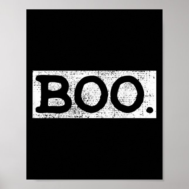 Póster Regalo divertido de Halloween Vintage Boo (Frente)