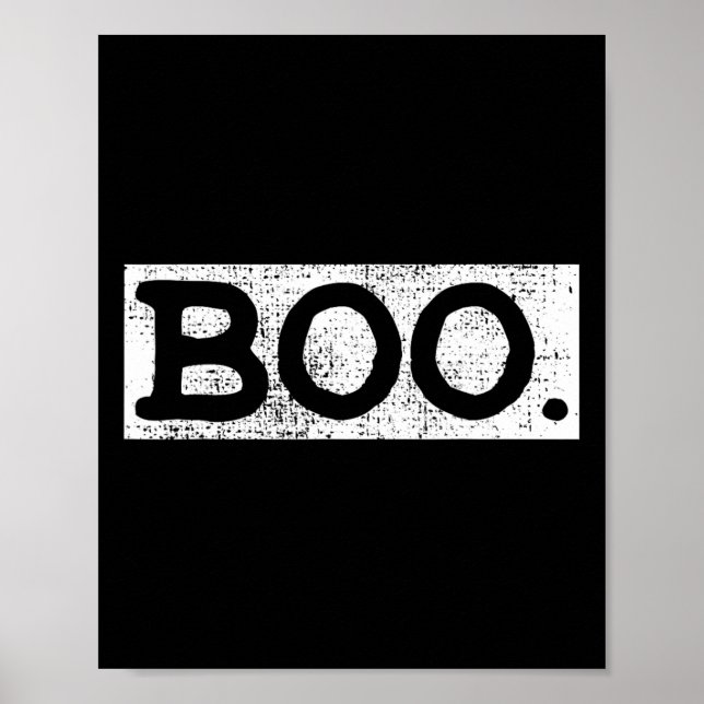 Póster Regalo divertido de Halloween Vintage Boo (Frente)