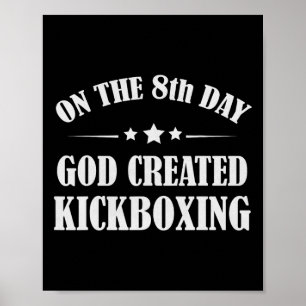 Póster Regalo divertido de kickboxing Biblia Artes Marcia