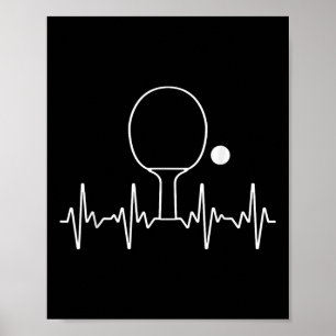 Póster Regalo divertido de Ping Pong para hombres y mujer