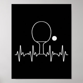 Póster Regalo divertido de Ping Pong para hombres y mujer