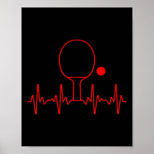 Póster Regalo divertido de Ping Pong para hombres y mujer