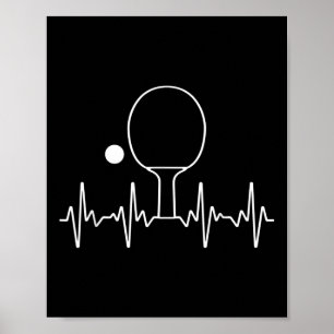 Póster Regalo divertido de Ping Pong para hombres y mujer