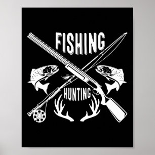 Póster Regalo divertido del día del padre para la pesca y