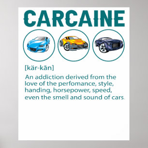 Póster Regalo divertido para el tipo de coche - Definició