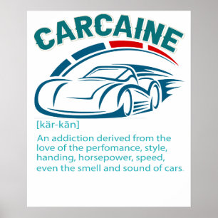 Póster Regalo divertido para el tipo de coche - Definició