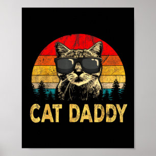Póster Regalo divertido para hombres amantes de los gatos