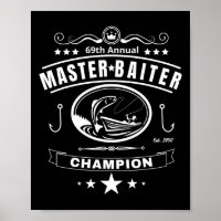 Regalo divertido para hombres campeón de pesca mae