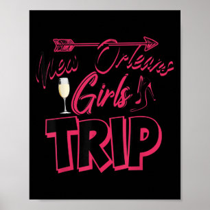 Póster Regalo divertido para mujeres de viaje de chicas d