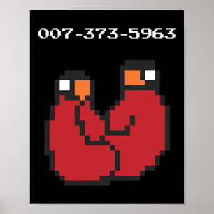 Póster Regalo divertido Video Game 90s 45s códigos