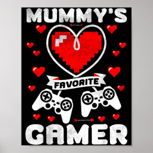 Póster Regalo Favorito de Mamá para Gamers, Funny Boys, N