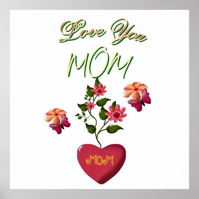 Póster Regalo floral personalizado y hecho a medida para  (Frente)