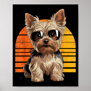 Póster Regalo genial genial para mamá y papá de yorkie vi