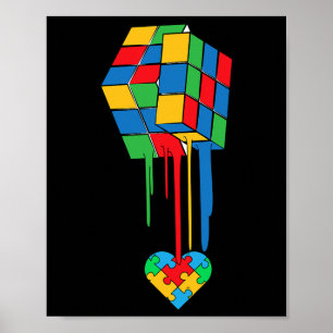 Póster Regalo genial para la conciencia del autismo