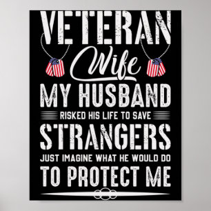 Póster Regalo genial para veterano militar para esposo Es