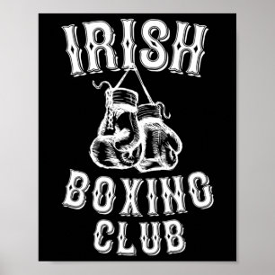 Póster Regalo gráfico del club irlandés de boxeo