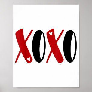 Póster Regalo mono de Xoxo camiseta Tee de San Valentín