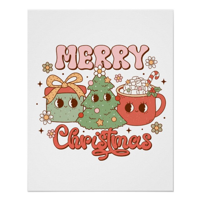 Póster Regalo navideño Feliz Navidad (Anverso)