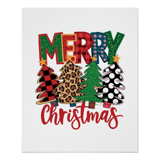 Póster Regalo navideño Feliz Navidad (Anverso)