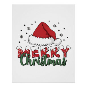 Póster Regalo navideño Feliz Navidad