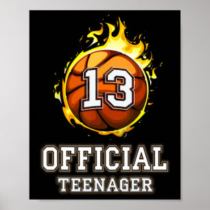 Póster Regalo oficial de cumpleaños número 13 de Bysketby