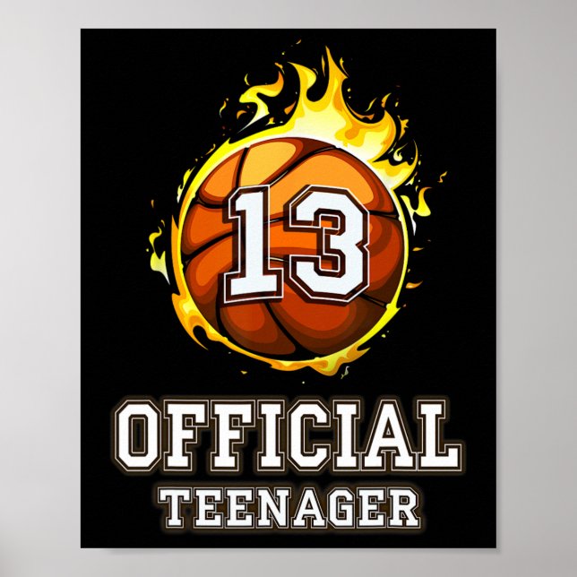 Póster Regalo oficial de cumpleaños número 13 de Bysketby (Frente)