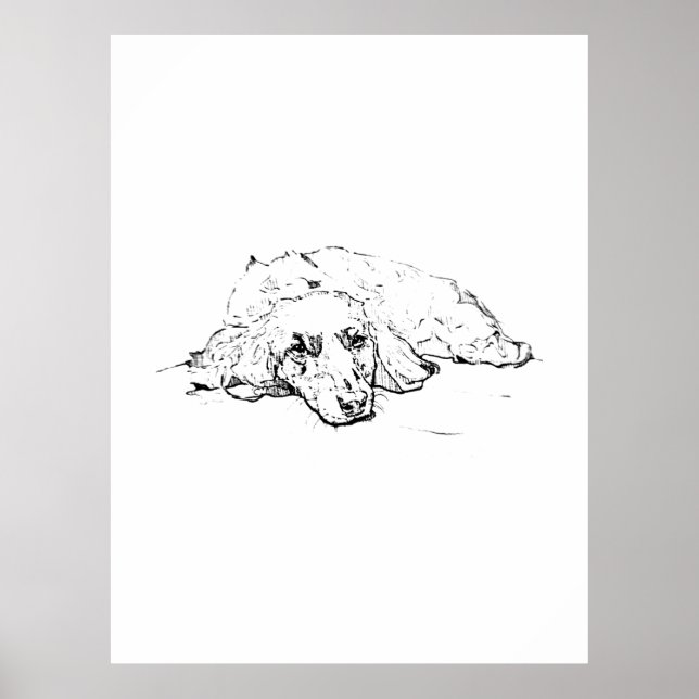 Póster Regalo para Amantes de Perros Salchicha, Mamá de D (Frente)