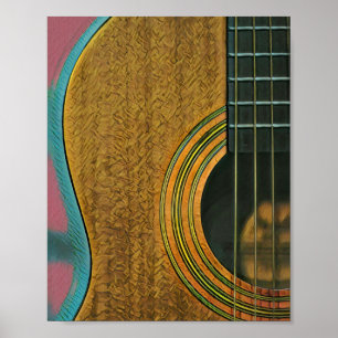 Póster Regalo para el guitarrista musical