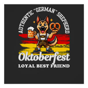 Póster Regalo Para El Pastor Alemán   Pastor alemán