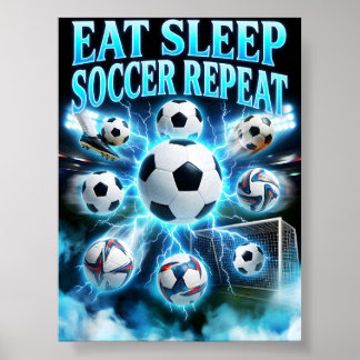Póster Regalo para Fanático de Fútbol Retro