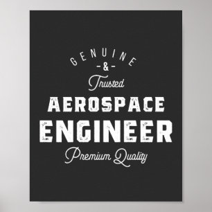 Póster Regalo para Ingeniero Aeroespacial
