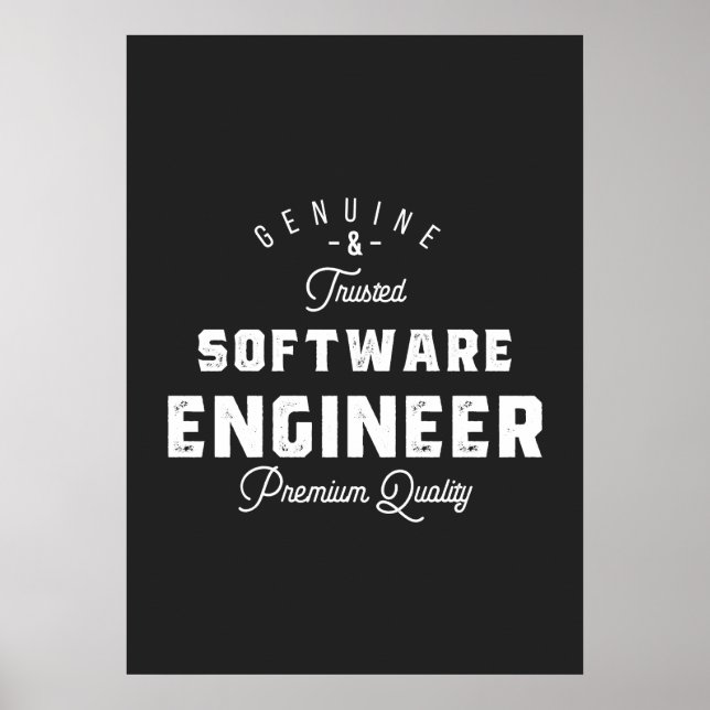 Póster Regalo para Ingeniero de Software (Frente)